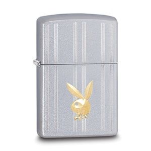 Two Tone Chrome Matte Satin Playboy Lighter